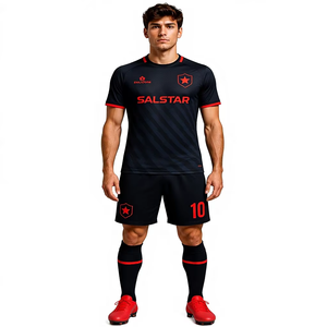 Camiseta de Fútbol Transpirable para Hombre, Uniforme de Manga Corta para Verano, Logotipo del Equipo de Moda, Patrocinador Personalizable, Calidad Premium, Gran Venta - Product Image 1