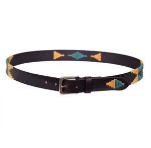 Ceinture de polo équestre de luxe en cuir, fabriquée à la main en alliage pour cavaliers, offrant confort, durabilité, résistance, design traditionnel et style. - Product Image 3