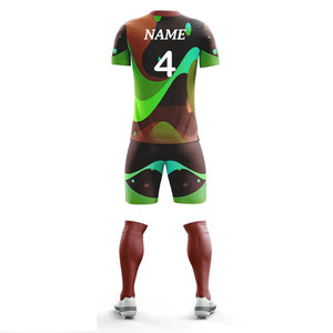 Conjuntos Deportivos de Fútbol Unisex, Uniformes Sublimados Multicolores de Spandex/Poliéster, Ropa Deportiva de Secado Rápido, Traje Personalizado - Product Image 3