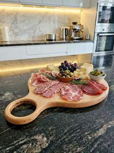 Tabla de Cortar de Madera Resistente para Cortar Carne, No Tóxica y Fácil de Limpiar, Apta para Lavavajillas - Product Image 2