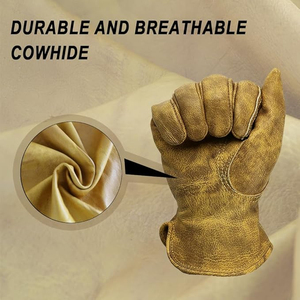 Nouveaux gants de conduite en cuir de vachette, texture lisse, aspect vintage, antidérapants, respirants, protection des mains pour les conducteurs - Product Image 2