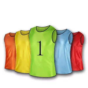 Custom Made Adults Soccer Bibs Breathable Comfortable High Quality Sports Wear Custom Logo Colors Silk <b>Screen</b> Printing - Product Image 4