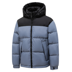 Hot Sale Custom Logo Design Men's Winter Bubble Down Coats <b>Plain</b> Zip Up Lightweight Sports High Quality Shiny Puffer Jacket - Product Image 5