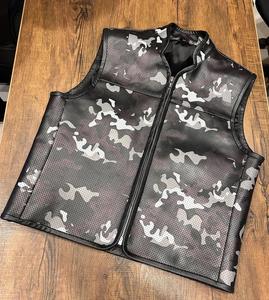 Gilet de sécurité tendance pour moto, en cuir, grande taille, imperméable et respirant pour homme, fabriqué au Pakistan - Product Image 1