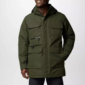 New Arrive Men's Outdoor Long Padding Parka <b>Jacket</b> Warm Winter Hooded High Street Style Customizable Colors & Sizes OEM Service - Product Image 1
