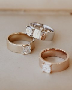 แหวนเพชรแท้ทรง Asscher สีขาวหรูหราสำหรับใส่ทุกวัน ทองคำขาวชุบโรเดียม เพชรเพาะเลี้ยง 1.50 กะรัต รับรองโดย IGI - Product Image 2