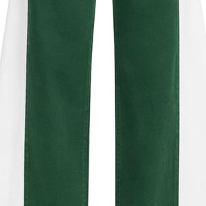 Custom Green <b>Women</b> Wide Leg <b>Jeans</b> High Waist Loose Fit Denim Pants Casual Streetwear Fashion Trousers Trendy Baggy Style Apparel - Product Image 4