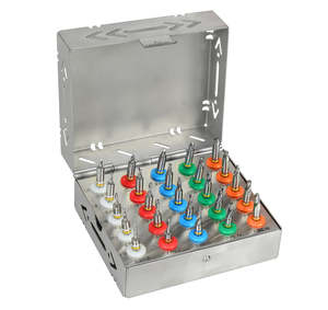 ชุดดอกสว่านรูปกรวยสำหรับปลูกฝังฟัน Sambrialmed International Dental Implant Conical Drills Kit 25 ชิ้น พร้อมจุกปิด  ชุดเครื่องมือผ่าตัดแบบใช้มือ SI-25-800 ได้รับการรับรองมาตรฐาน CE - Product Image 4