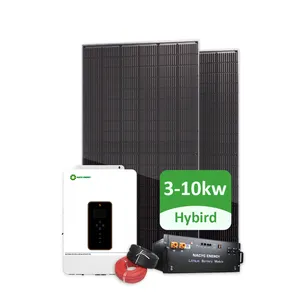 Almacén de Alemania 50kw Sistema solar completo 5000W Sistema solar fuera de la red 4kw kit solar 3kw Sistema de energía solar