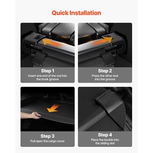 Copertura Retrattile per Bagagliaio in Pelle Premium, Schermo Privacy Anti-Spionaggio per Facile Installazione e Sicurezza - Product Image 6