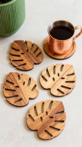 Posavasos de Madera Clásicos Hechos a Mano, Personalizados, Ecológicos, para Regalo de Inauguración, Mejor Precio, Venta en India - Product Image 4