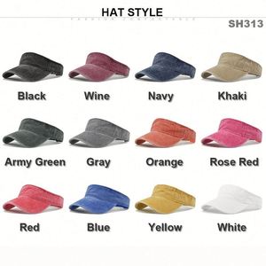 Casquette de baseball vintage à visière ouverte pour queue de cheval, en coton délavé, idéale pour le golf, le tennis et la protection solaire estivale - Product Image 2