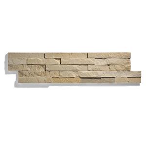 Revêtement mural en dalles fines de pierre de grès, finition brisée, pierre naturelle contemporaine pour extérieur, beige clair - Product Image 5