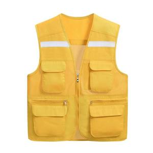 Wholesale Best Quality Hi Vis Work Vest New Design Heavy Duty Breathable Canvas for Winter Customized Logo Reflective Safety - Product Image 2