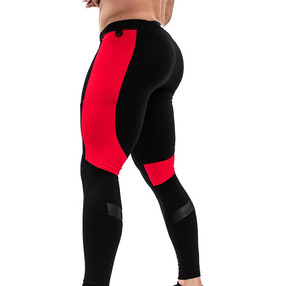 Leggings de compression pleine longueur pour hommes, imprimé galaxie, spandex, polyester, taille élastique - Product Image 2