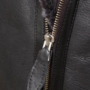 Veste d'hiver slim fit tendance pour homme, respirante, en cuir véritable, designs OEM, style streetwear - Product Image 6