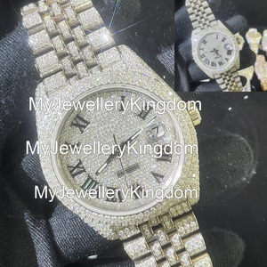 Full <b>Iced</b> <b>Out</b> Mechanical Automatic Wrist <b>Watches</b> Pass Diamond Tester Moissanite <b>Watch</b> for Business Gift - Product Image 4