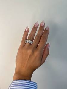 5 Carat Internally Flawless Oval Cut Lab Grown Diamond 18K Gold Plated Women's Engagement <b>Ring</b> | for Certified Luxury Diamonds - Product Image 1