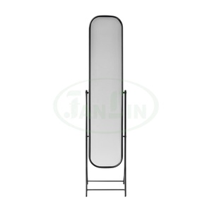 Freestanding Iron Frame Modern Black Powder Coated Dressing <b>Mirror</b> Living Room Bedroom Household Essential Hotel Furniture Fan - Product Image 2