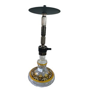 Chicha Royal Hookah avec corps métallique décoratif fait main pour l'accentuation d'intérieur de la maison, du salon ou du café et la collection d'objets décoratifs - Product Image 4