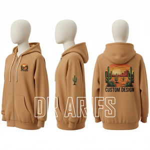 เสื้อฮู้ดซิปผู้ชายลายพิมพ์กะโหลกดอกกุหลาบ ดีไซน์พิเศษโดย Dr. Arif ทรงปกติ ผลิตจากโพลีเอสเตอร์/เรยอน สวมใส่สบายในฤดูหนาว พร้อมลายปัก - Product Image 4