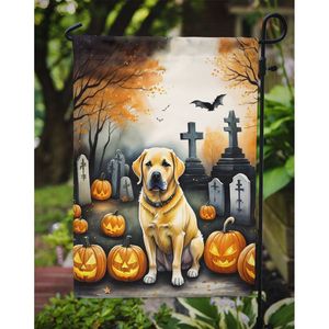 ธงสวนฮาโลวีนสีเหลืองสุนัขพันธุ์ลาบราดอร์รีทรีฟเวอร์ธงเหมือนกล่องจดหมายน่ากลัวตกแต่งลานแบนเนอร์สำหรับลานบ้านงานศิลปะป้ายสนามหญ้าหลากสี - Product Image 3