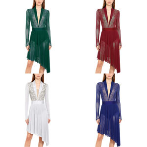 Adults Women Long Dancewear Manufacturer Lyrical <b>Dance</b> <b>Dress</b> Ruffled <b>Dresses</b> For <b>Dance</b> Activities Recitals, Competitions - Product Image 1