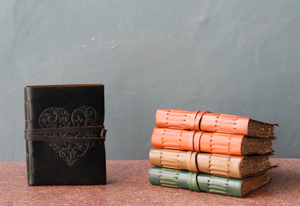 Handmade Vintage Unlined Hard Cover Leather Diary with Pocket Refillable <b>Notepad</b> & Gift Option - Product Image 6