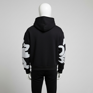 Mens Cotton Fleece Zipper-up Hoodies Wholesale Solid Pattern <b>Hip</b> Hop Fashion Breathable With Customizable Logo Winter - Product Image 5