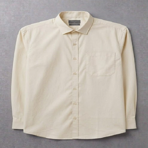 Men's Solid Colour Long Sleeve Shirt 100% Cotton Poplin Turn-down Collar Anti-Wrinkle Smart Casual Full Sleeve - Product Image 4