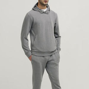 <b>Men's</b> <b>White</b> Hooded <b>Sweatshirt</b> Oversized Fit Solid Color Casual Pullover Breathable Pocket Design Streetwear Cotton Material - Product Image 2