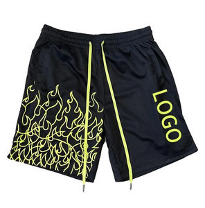 Pantalones cortos de malla de poliéster para gimnasio, personalizados, de verano, para hombre, estilo jogger, con entrepierna de 5 pulgadas, fabricantes de pantalones cortos de malla. - Product Image 4