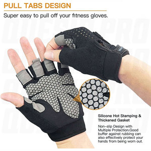 Wholesale Breathable <b>Half</b> Finger Fitness Gloves for Men Weightlifting Gym Workout Cycling Racing Exercise Sports Gloves Non <b>Slip</b> - Product Image 6