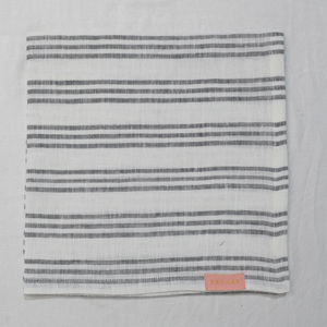 Servilleta de Lino a Rayas, 100% Lino, Hecha a Medida, Bajo Pedido Mínimo, para Uso Doméstico y Hotelero - Product Image 2