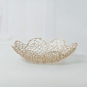 Metal Fruit <b>Basket</b> Decorative Flower Shape Hollow Fruit Bowl for Kitchen Counter Dining <b>Table</b> Home Decor - Product Image 5