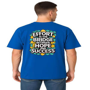 Camiseta de Moda con Estampado de Logotipo y Pedrería, 100% Algodón, Talla Grande para Hombre - Product Image 1