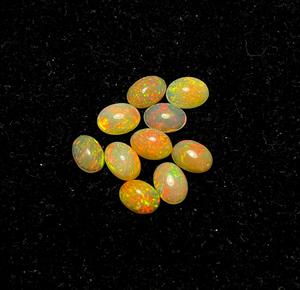 Opale d'Éthiopie naturelle ovale cabochon, pierre précieuse en vrac, opales de feu cabochons pour la fabrication de bijoux et la vente en gros - Product Image 3