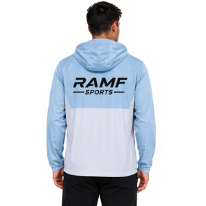 เสื้อแจ็คเก็ตผู้ชาย RAMF SPORTS แบบกันลม สีสันตัดกัน พร้อมฮู้ดถอดได้ ปิดด้วยซิป เหมาะสำหรับใส่ลำลองในฤดูใบไม้ร่วง - Product Image 6