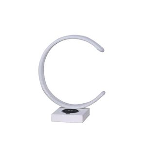 Lampada da Scrivania LED a Forma di C da 13,5 Pollici con Porta USB e Caricatore Wireless, Pratica Lampada da Tavolo - Product Image 1