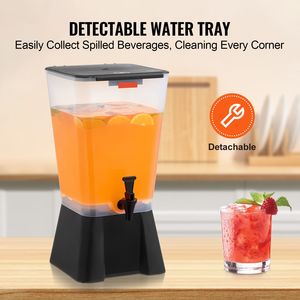 Dispenser per Succhi in Plastica da 8L con Rubinetto Anti-Goccia per Feste e Tè Freddo/Limonata - Product Image 5