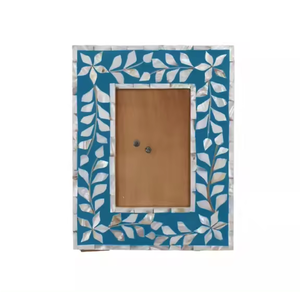 Marco de Fotos de Madera de Alta Calidad con Incrustaciones de Hueso y Diseño Único, Novedad para Decoración del Hogar y Oficina - Product Image 1
