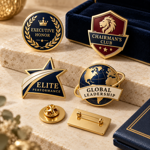 Pins Personalizados con Logotipo Metálico, Insignias para Programas de Embajadores de Marca Corporativa, Venta al Por Mayor, Fabricante OEM - Product Image 1