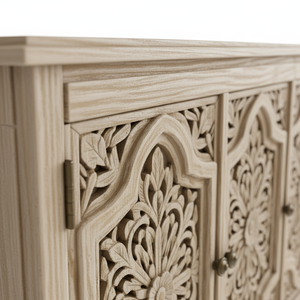 Excellent Quality Minimalist Wooden <b>Sideboard</b> Cabinet with Large Storage Capacity for Dining Room Available At Best Price - Product Image 2