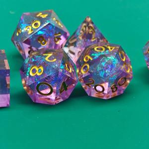 Lot de dés en résine directement de l'usine, dés polyédriques en résine haute qualité pour jeux de table professionnels DND RPG, fournitures de jeu en gros - Product Image 4