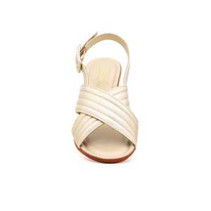 Golden Formal <b>Heeled</b> <b>Sandal</b> FR4929 - Product Image 1