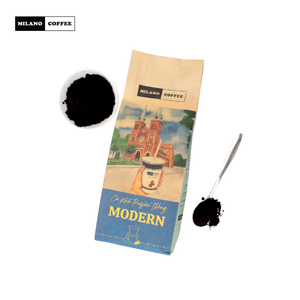 กาแฟอาราบิก้าบดแบบดั้งเดิมผสมสมัยใหม่ กระบวนการกึ่งล้าง 250 กรัม บรรจุถุง คั่วระดับพรีเมียม รับผลิตแบบ OEM ODM ขายส่ง - Product Image 4