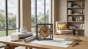 Small Size Shelf <b>Clock</b> Decorative Tabletop Timepiece Suitable For Home Office And Bedroom Decor Shelf Decoration Display - Product Image 4