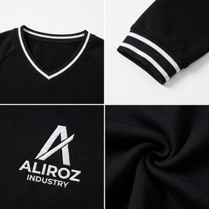 Custom Casual Plus Size Unisex Breathable 100% Polyester Print Streetwear American Football Jerseys Embroidery Patch Letter Logo - Product Image 4