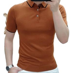 Camisa Casual de Verano para Hombre, de Alta Calidad, Diseño Simple, Tejido Jersey, Cierre de Botones, Versátil, Transpirable y de Secado Rápido - Product Image 1