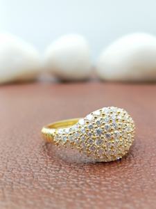 D'VINS JEWELS Women's Yellow Gold Diamond Cluster Ring Brilliant Cut Prong Setting IGI Certified Luxury Engagement Wedding Gift - Product Image 2